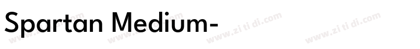 Spartan Medium字体转换